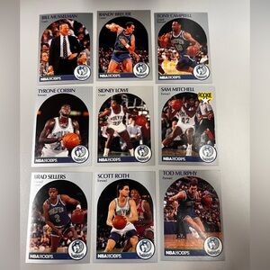 Vintage 1990-91 NBA Hoops Minnesota Timberwolves Vintage Basketball Card Set